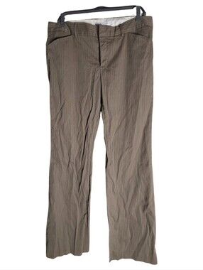 Gap Stretch Brown Pinstripe Career Pants Size 14 Bootcut